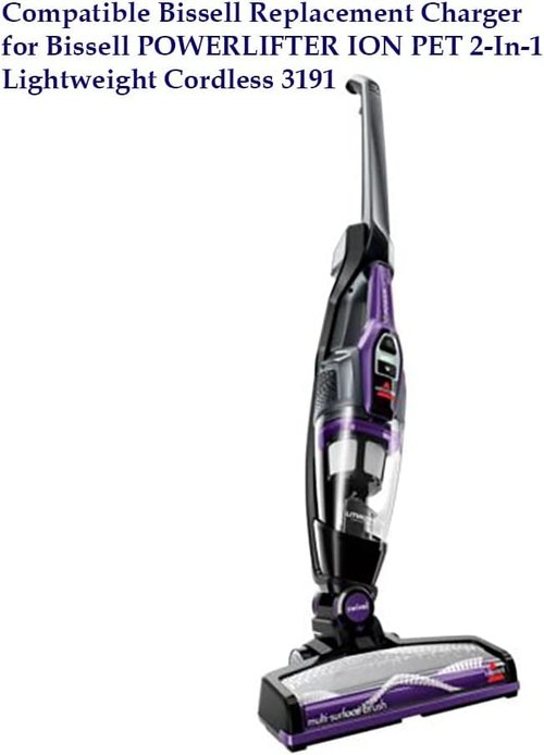 Replacement Charger for Bissell 3061 3190 3190A 31902 3191 3191C,for Bissell 3061 Featherweight Cordless Stick Vacuum 10.8V Lithium-ion Battery 14V 0.8A 2-in-1 Vacuum E-Tek ZD12D140080US