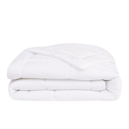 London Fog Super Soft White Polyester 1-Piece Full/Queen Comforter, Solid Color, 100% Polyester, for Men and Women, OEKO-TEX Certified Confidence