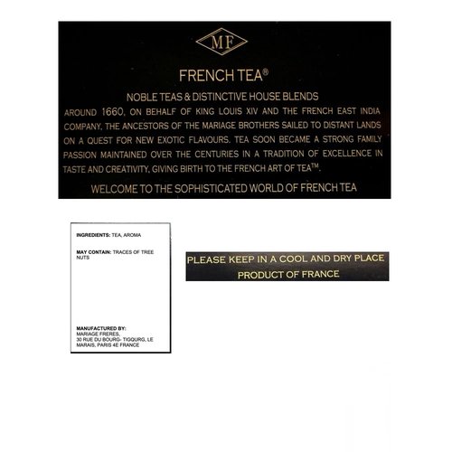Mariage Freres, Marco Polo Black Tea 100g 3.5oz Loose Tea (1 Pack)