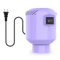 BAMCOO Electric Pump for Vacuum Storage Bags, Travel Vacuum Pump for Various Vacuum Seal Bags Portable Vacpack Air Pump for Compression Clothing Blanket Luggage Purple (Storage Bag Not Included)