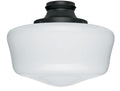 Hunter Ceiling Fan Light Kit - Original Damp Rated Traditional Globe, Black Finish, Replacement Light Fixture for Bedroom, Bathroom, Kitchen, or Covered Outdoor Areas - 99165