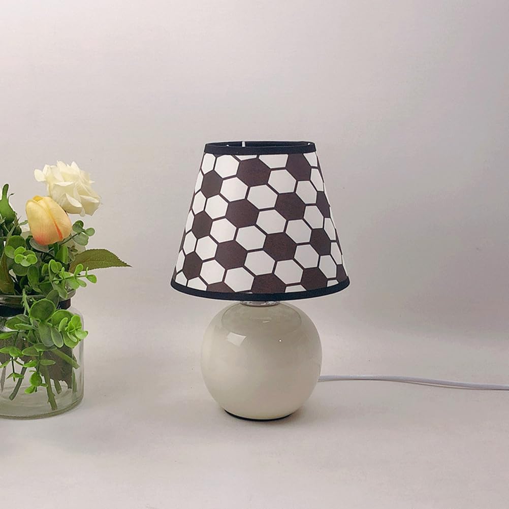 Uonlytech Fabric Lampshade - Soccer Pattern Small Linen Ceiling Light Shade for Home & Bedroom Decor