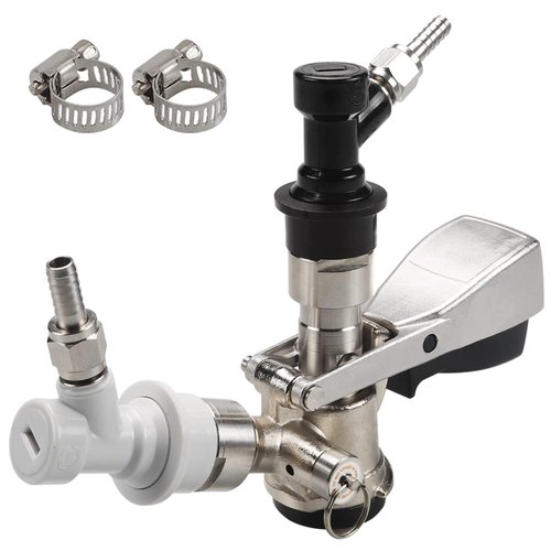 Sankey D Keg Coupler with Adapter and Ball Lock Disconnect Set Standard Type Kegerator Kit Keg Taps for Beer used for Keg Kegging Beer Tower by PERA