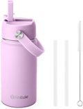 Fimibuke Kids Insulated Water Bottle - 14oz BPA-Free Stainless Steel Tumbler | Leak-Proof Design in Lilac