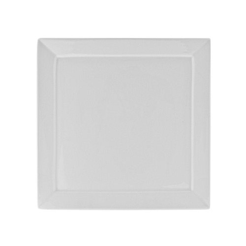 10 Strawberry Street Whittier Elite 7.25" Square Salad/Dessert Plate, Set of 6, White