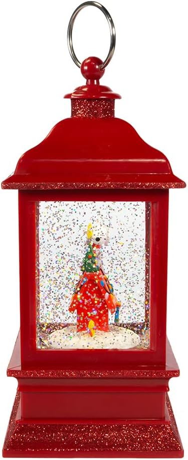 Skiennix 9-Inch Battery-Operated Musical Water Lantern | Peanuts Design for Festive Decor