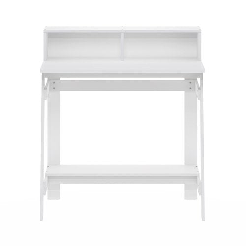 Furinno Simplistic A Frame Computer Desk, Regular, White