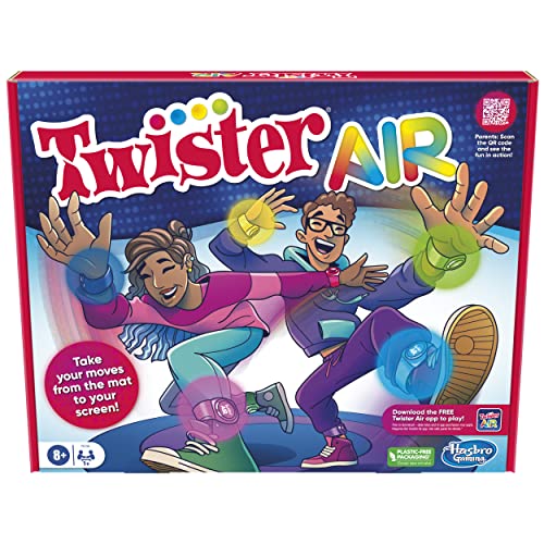 Twister Air Game | AR App Play Game with Wrist and Ankle Bands | Links to Smart Devices | Active Party Games for Kids and Adults | Ages 8+ | For 1+ Players