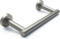 POKIM Brushed Nickel Toilet Paper Holder - Stainless Steel Double Post Pivoting Design | Fits Jumbo Rolls