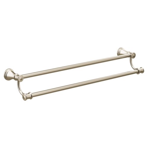 Moen YB6418NL Belfield 24-Inch Bathroom Double Towel Bar, Polished Nickel