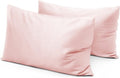 Youth Pillowcase 16x22 Set of 2 Kids Travel Pillow Case Cover with Zipper Closure 600 Thread Count 100% Egyptian Cotton Soft & Skin Friendly Youth Toddler Pillowcase 16x22 Inches, Blush Pink