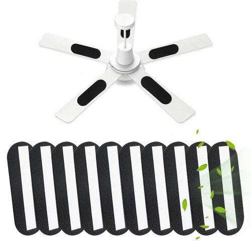 Ceiling Fan Filters | Ceiling Fan Filters for Blades, Activated Carbon Ceiling Fan Filters, Easy Stick on the Top of the Ceiling Fan Blades (10-Count)