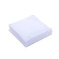 emlstyle Women Handkerchiefs Cotton Hankies Pocket Square Towel White 6 Pack