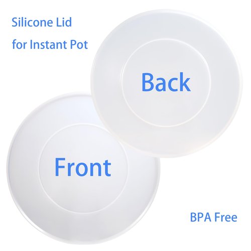 Silicone Lid for Instant Pot 8QT (10.23IN), Premium Silicone Cover Accessories Fits Instant Pot 8 Quart, Reusable Lid Replacement for Instantpot Inner Pot, Bowl and Microwave Cover for Food