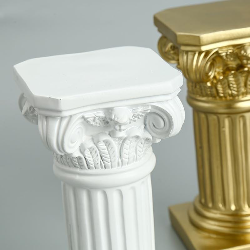 Regine Switzerland Mini Roman Pillar Greek Column - Classic Resin Architectural Sculpture for Home & Garden Decor