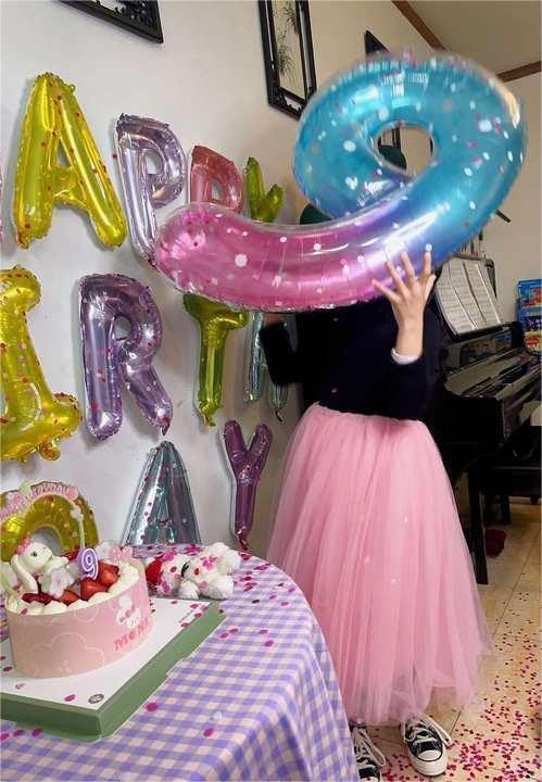 Starry Sky 40-Inch Number 1 Balloon - Shiny First Birthday Decoration for Baby Boy/Girl