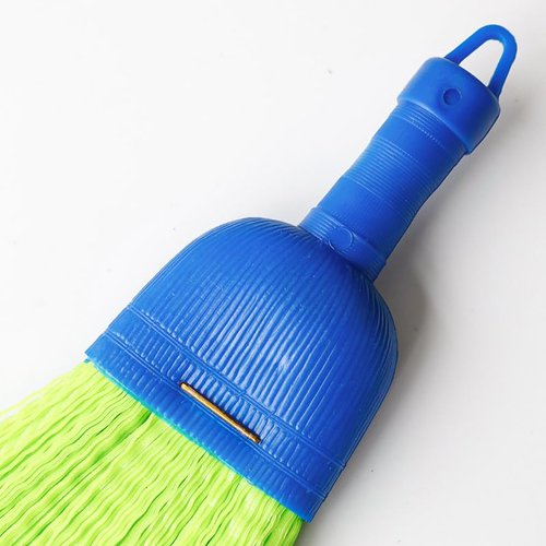 Bodundirect Poly Fiber Mini Broom Whisk Handheld Brush Head with Hang Hole for Outdoor Car Porch Debris Dust Dirt Driveways Sidewalks (1)