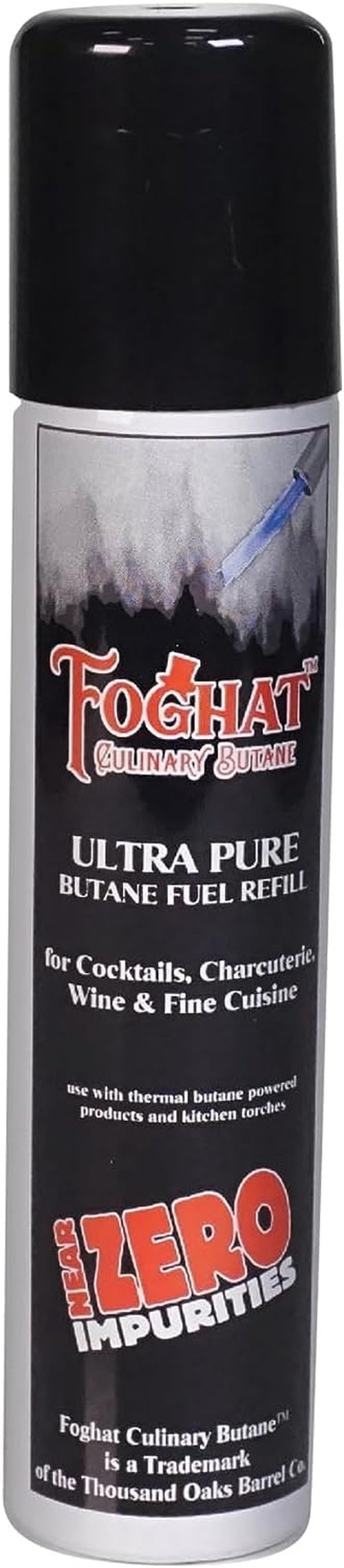 Foghat Culinary Butane Fuel Refill - 60ml Ultra Refined Butane for Kitchen Torches | Food Grade
