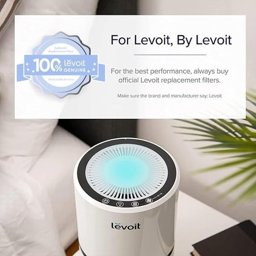 LEVOIT LV-H132 Air Purifier Filter - High-Efficiency Activated Carbon for Smoke & Odor Removal | 1 Pack