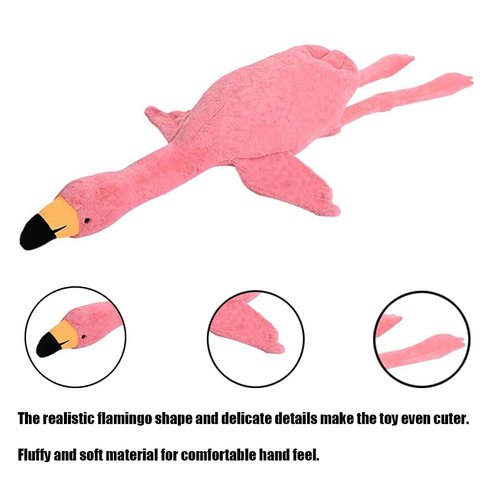Labauxite Flamingo Stuffed Animal Plush Pillow,Pink Flamingo Soft Plush Doll Toys,Gift for Kids and Adults (62in)