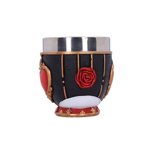 Nemesis Now Alice in Wonderland Inspired Tea Cup, Hand-Painted Resin, Pinkys Up Drinkware, Collectible Coffee Mug - Queen of Hearts