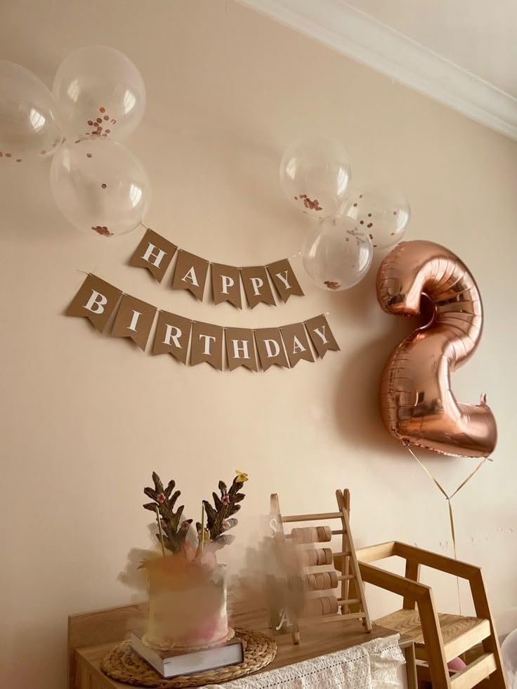 Regine Switzerland 40-Inch Rose Gold Number Balloons - Perfect Birthday & Wedding Party Decorations