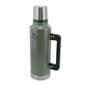 Stanley Classic Vacuum Insulated Wide Mouth Bottle - Hammertone Green - BPA-Free 18/8 Stainless Steel Thermos for Cold & Hot Beverages - 2.0 QT