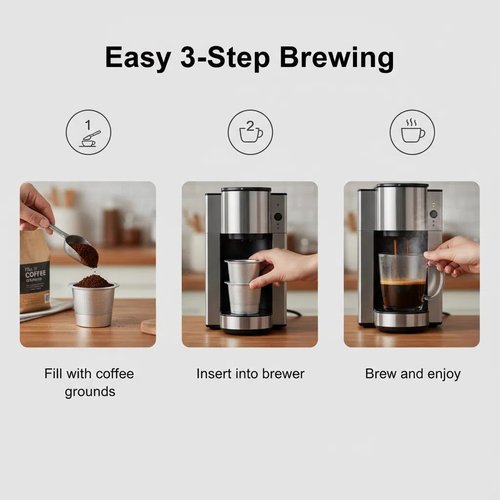 Meolibour 2 Pack Reusable K Cups Coffee Pods for Keurig 1.0: Stainless Steel Refillable K Cup - Reusable Coffee Filter for Keurig 1.0 Coffee Maker, Eco-Friendly, Innovative Design
