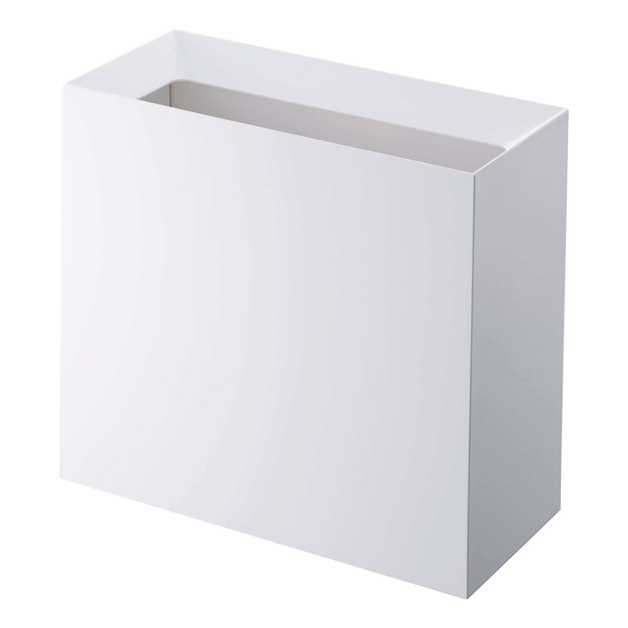 YAMAZAKI Home Tower Trash Can - Modern Garbage Waste Basket with Handle for Kitchen Bedroom Bathroom Office - Abs Plastic - 4 Gallons, 15 Liters