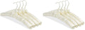 Whitmor Satin Padded Hangers Bone, Small, Set of 4 (Pack of 2)