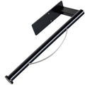 Paper Towel Holder Under Cabinet, Single Hand Operable Tearing Off Paper Towels with Damping Effect, Both Available in Adhesive and Screws, Stainless Steel (Black)
