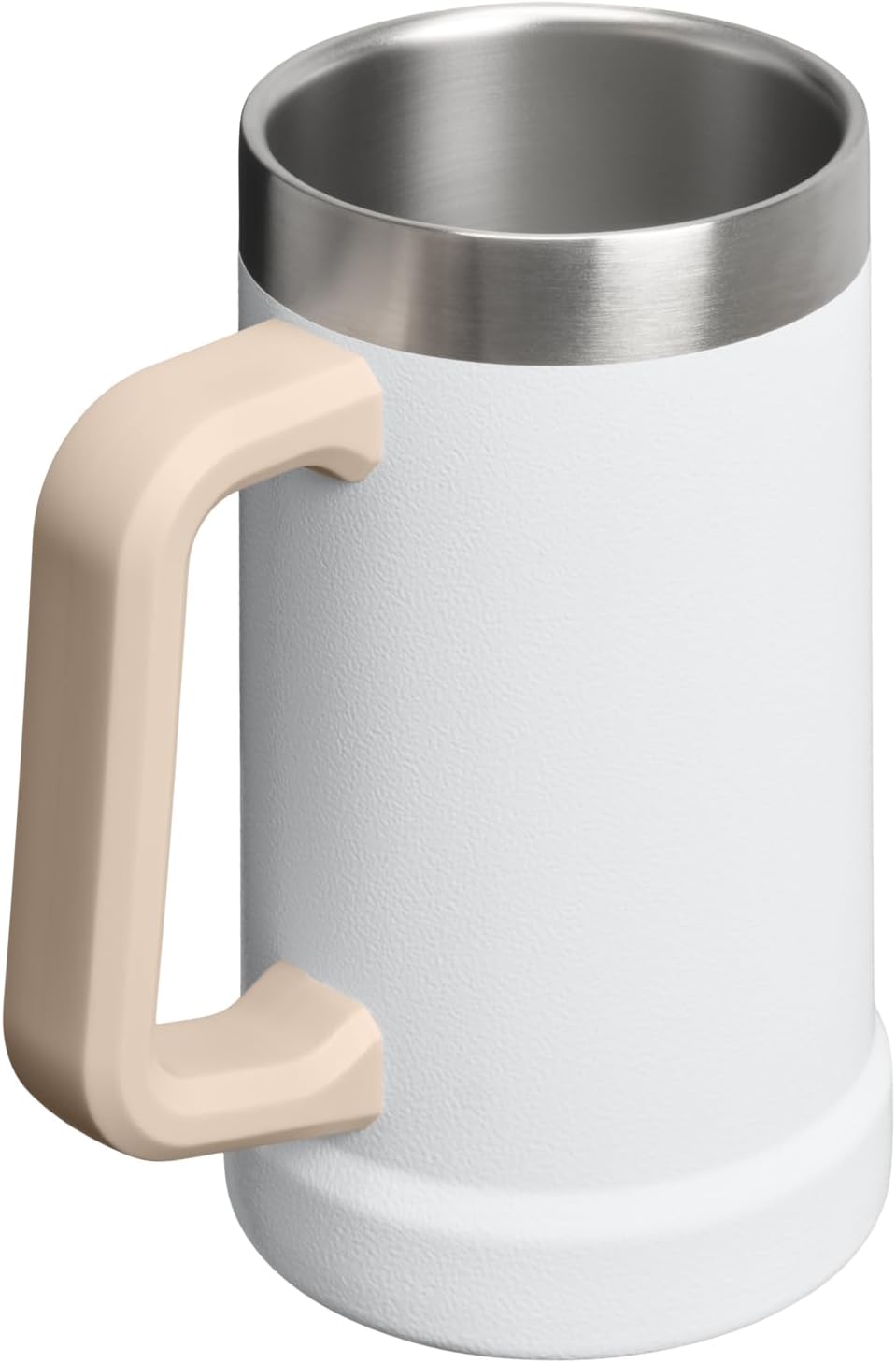 STANLEY Stay-Chill Beer Stein 24 oz - Insulated Stainless Steel Tumbler with Big Grip Handle | BPA-Free Hammertone Frost