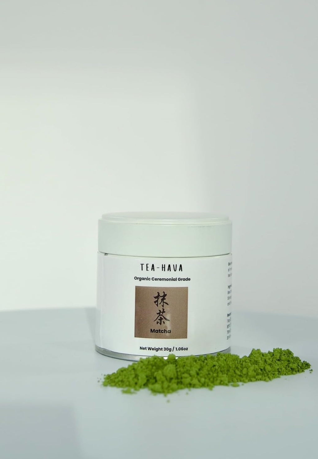 TEA-HAVA Organic Matcha Green Tea Powder - Superior Ceremonial Blend from Uji, Kyoto (30g / 1.06 oz)