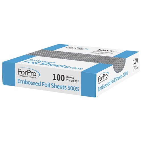 ForPro Professional Collection Foil Sheets - Embossed Aluminum, Food Safe, 5" W x 10.75" L, 100-Count