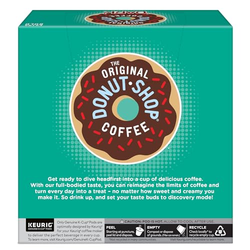 The Original Donut Shop Dark, Keurig Single Serve K-Cup Pods, Dark Roast Coffee Pods, 32 Count