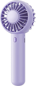 Gaiatop Mini Portable Fan - Small Yet Powerful 3-Speed Handheld & Desktop Design | USB Rechargeable, Purple