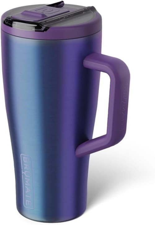 BrüMate Era 30oz Insulated Tumbler - 100% Leakproof Covered Straw Lid | BPA-Free & Cup Holder Friendly (Dark Aura)