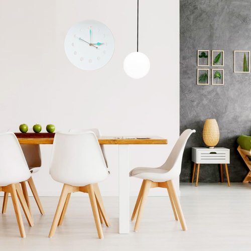 UKCOCO Frosted Globe Glass Replacement, White Lamp Shade Round Ball Chandelier Ceiling Lamp Cover for Pendant Wall Ceiling