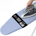 GORILLA GRIP The Original Ironing Board Cover and Pad, Silicone Coating, 400°F Scorch Resistant Thick Padding, Heavy Duty Iron Covers Standard Boards, Hook and Loop Fastener Strap, Blue 15x54