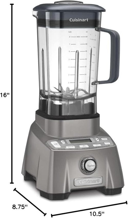Cuisinart Hurricane Pro Blender - 3.5 Peak Power for Smoothies & Shakes | Gunmetal Finish, CBT-2000P1