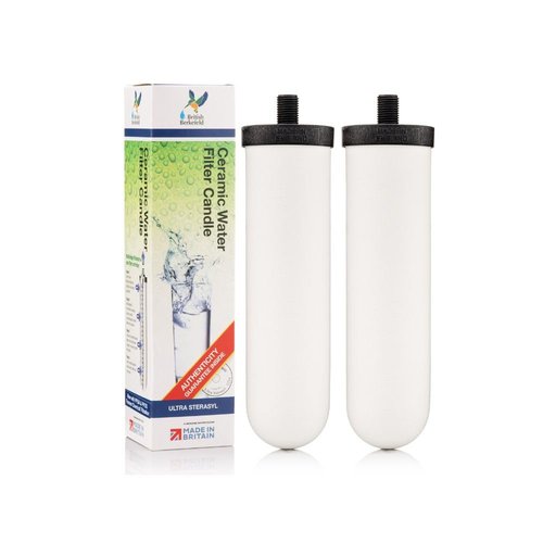 British Berkefeld Doulton Water Filter Candle Compatible with Replacement for Berkey Gravity Water Filter System BB9-2 2 Pack