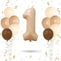 Skiennix 32-Inch Cream Number One Foil Balloon - Perfect for 1st Birthday & Baby Shower Decor