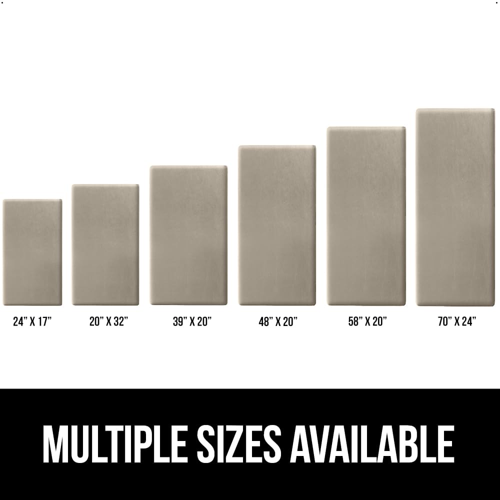 GORILLA GRIP Comfortable Cushioned Kitchen Mats for Floor, 39x20, Waterproof and Stain Resistant Soft Top, 3/4 Inch Thick Ergonomic Standing Desk Anti Fatigue Mat, Foam Supports Ankles and Feet, Taupe