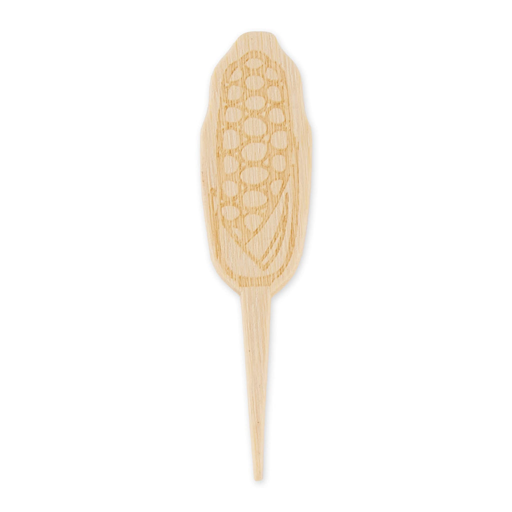 RSVP International Corn On the Cob Holders/Appetizer Picks Set Protect Hands from Heat & Mess, Disposable, 50-Count, Bamboo (Pack of 6)