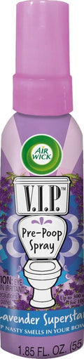 Air Wick V.I.P. Pre-Poop Spray, Toilet Perfume Lavender Superstar, 1.85 Oz