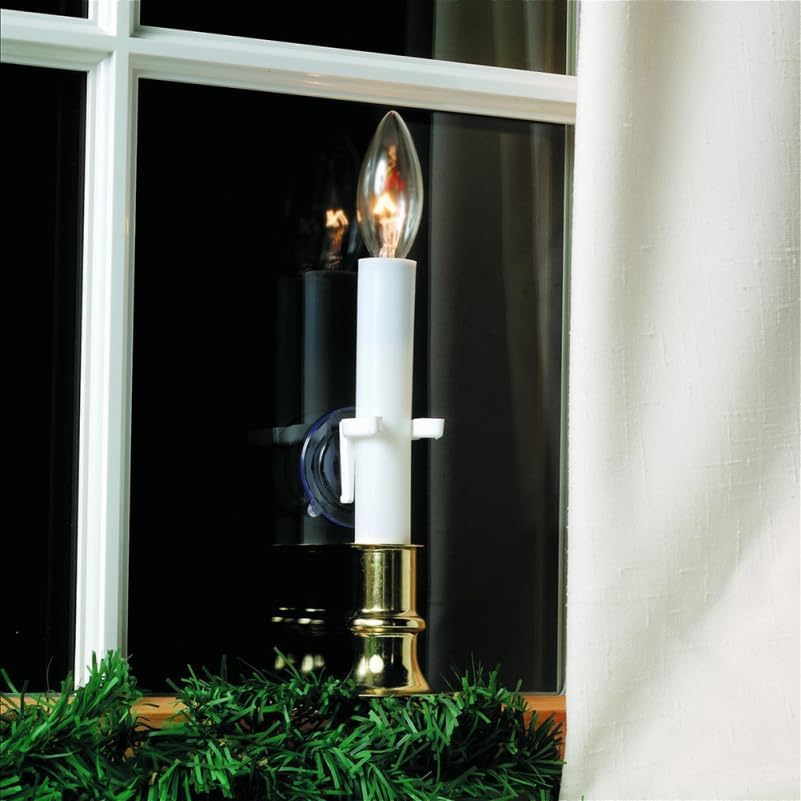 Skiennix 8Pcs LED Candle Light Holders - Strong Suction Cup Clips for Windows | Perfect for Home Parties & Christmas Decor