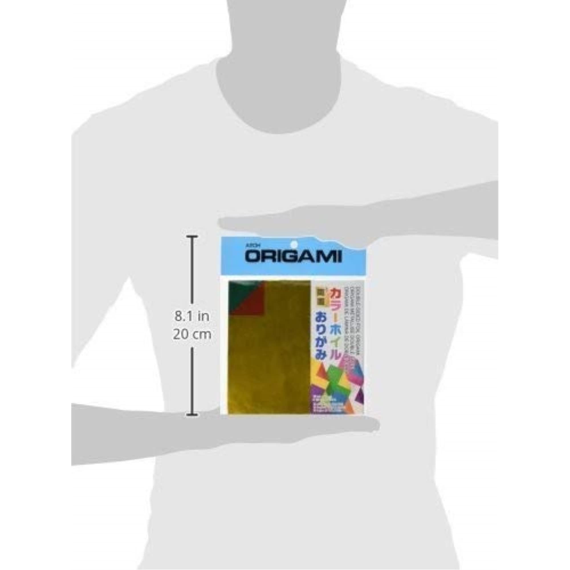 Aitoh Origami Paper 5.875"X5.875" 18/Pkg, Assorted Foil/Foil Double-Sided