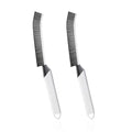 SUOXU Household Thin Cleaning Brushes,2pcs Hard Bristle Grout Scrub Brush Tool for Cleaning Tight Spaces in Home Kitchen Bathroom