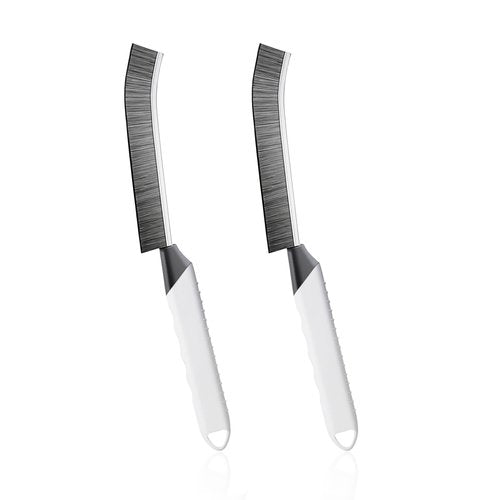 SUOXU Household Thin Cleaning Brushes,2pcs Hard Bristle Grout Scrub Brush Tool for Cleaning Tight Spaces in Home Kitchen Bathroom