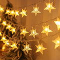 Star String Lights - 50 LED Twinkle Lights | 17 ft Battery Operated Fairy Lights for Bedroom & Patio Decor